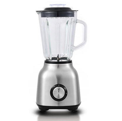 Batidora Licuadora de vaso 500W cristal 1.5L acero inoxidable